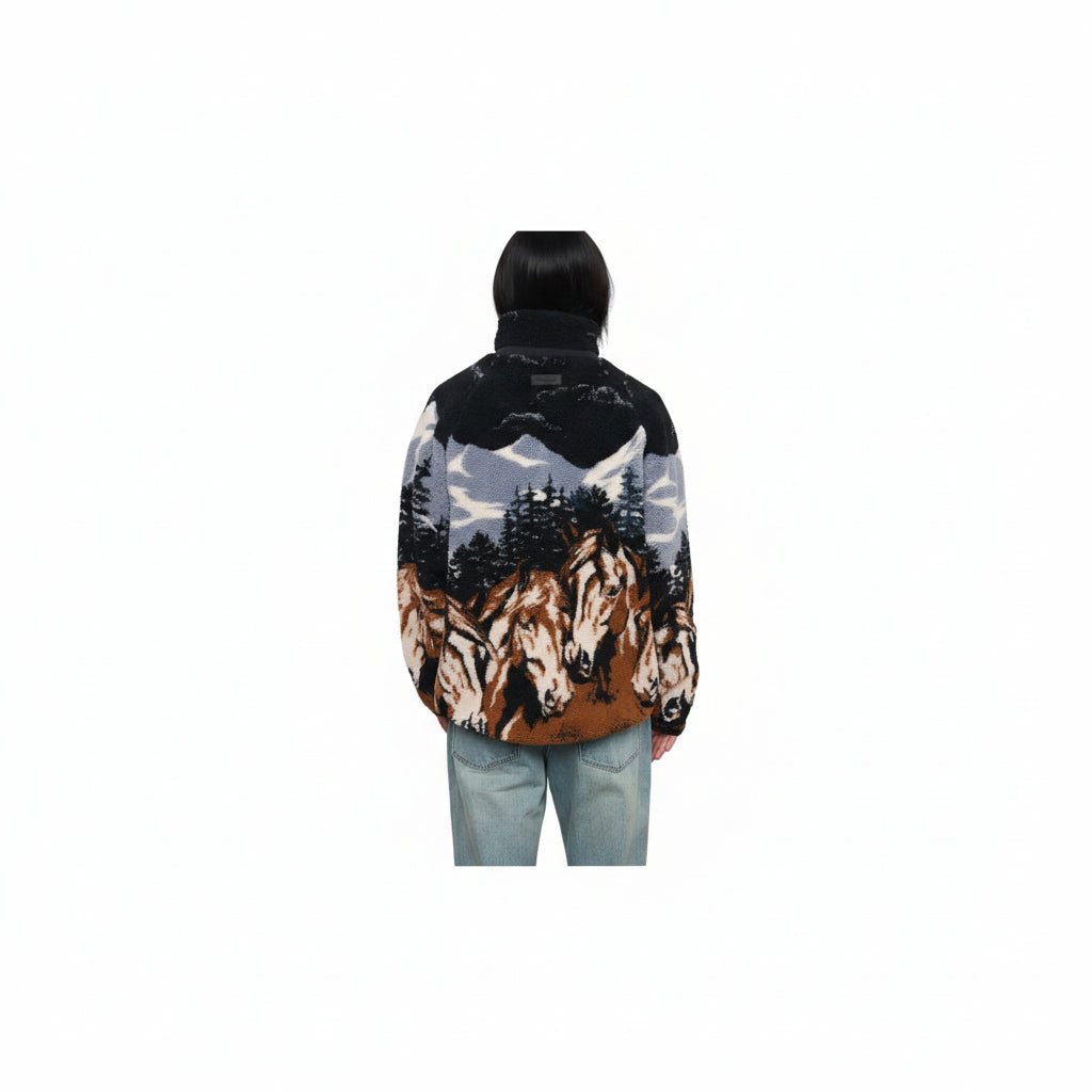Kuwalla Printed Sherpa Jacket
