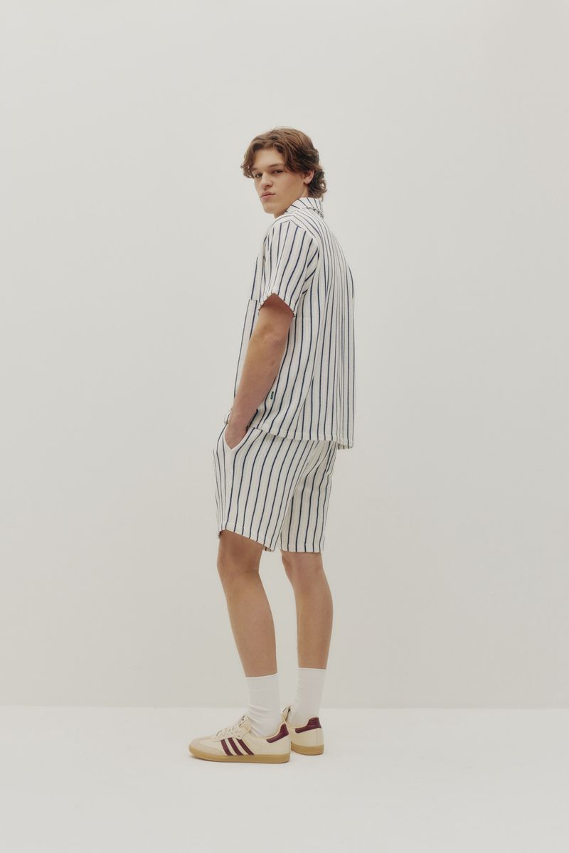 Kuwalla Crochet Stripe Shirt