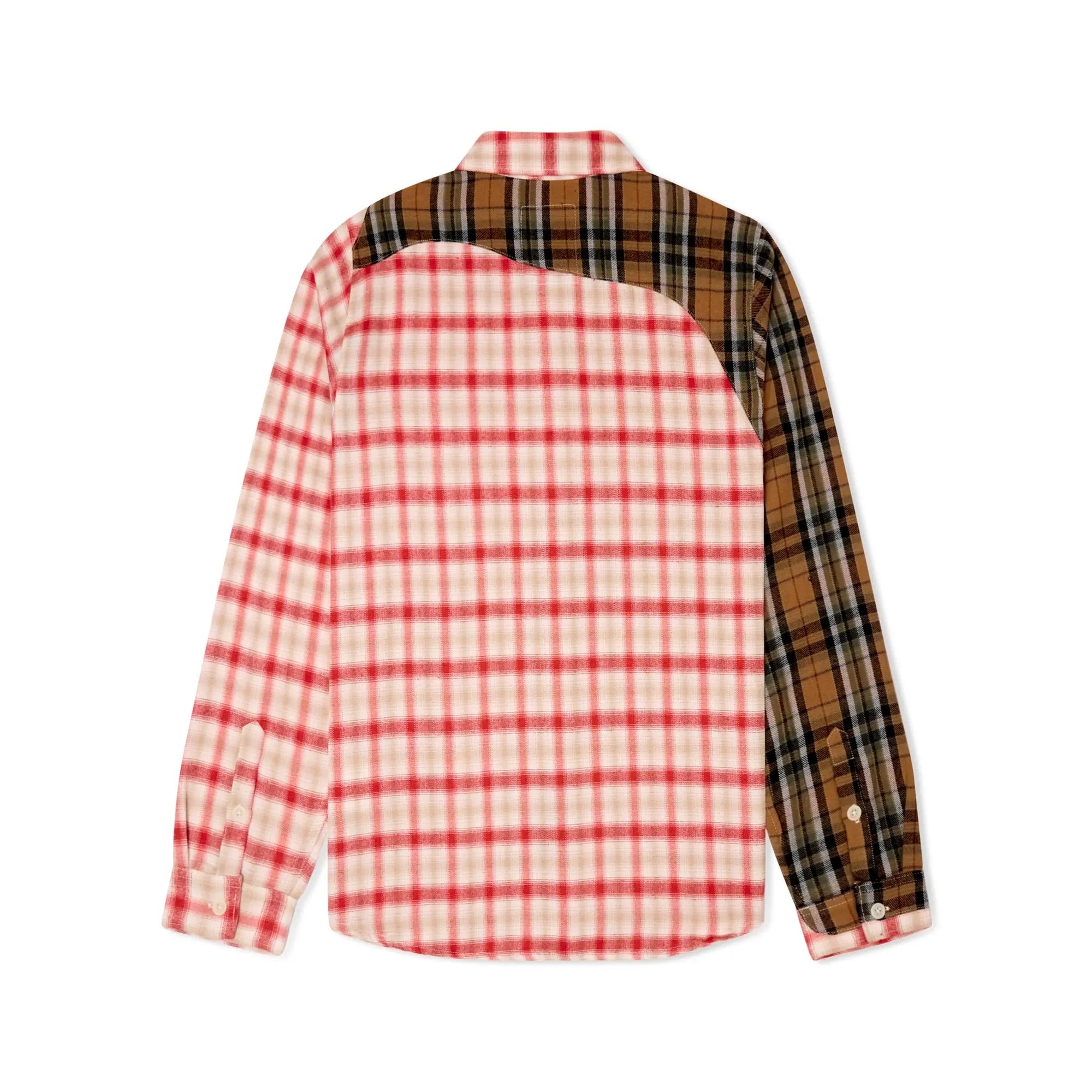Kidsuper Patchwork Face Flannel Shirt