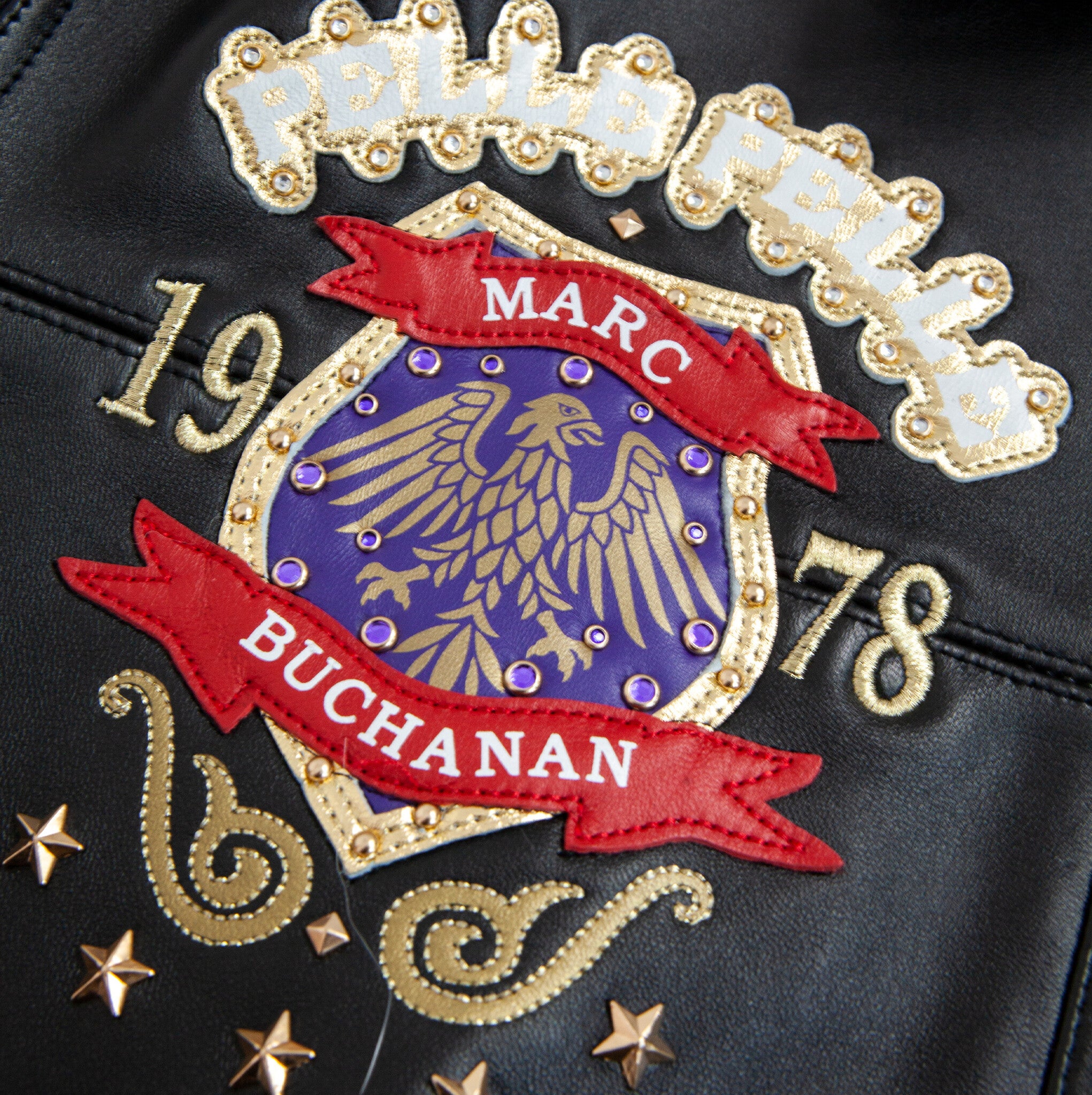 Pelle Pelle World Famous Jacket 'Black/Gold/Purple|325-37520-BGP