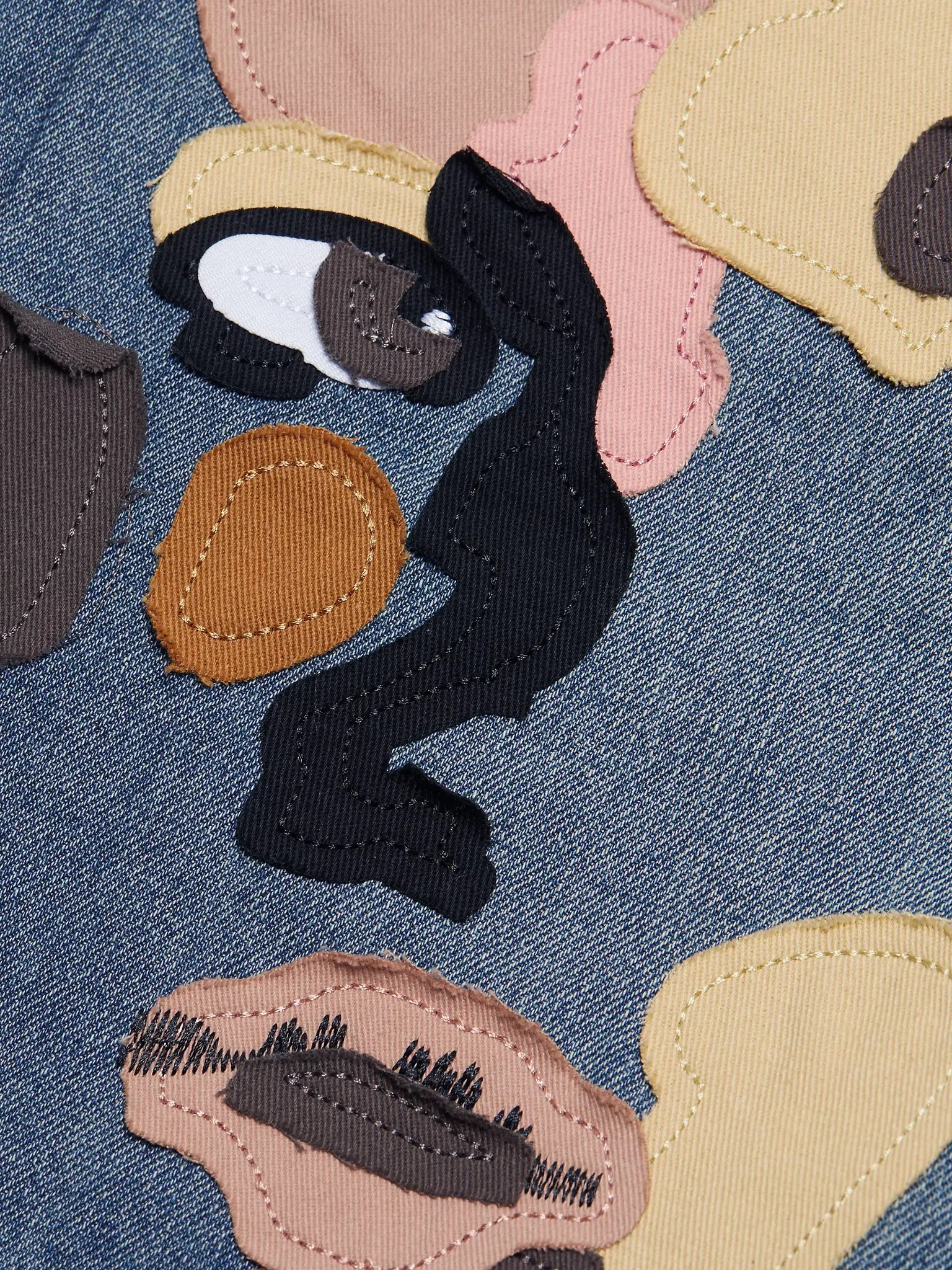 Kidsuper Face Patchwork Baggy Short