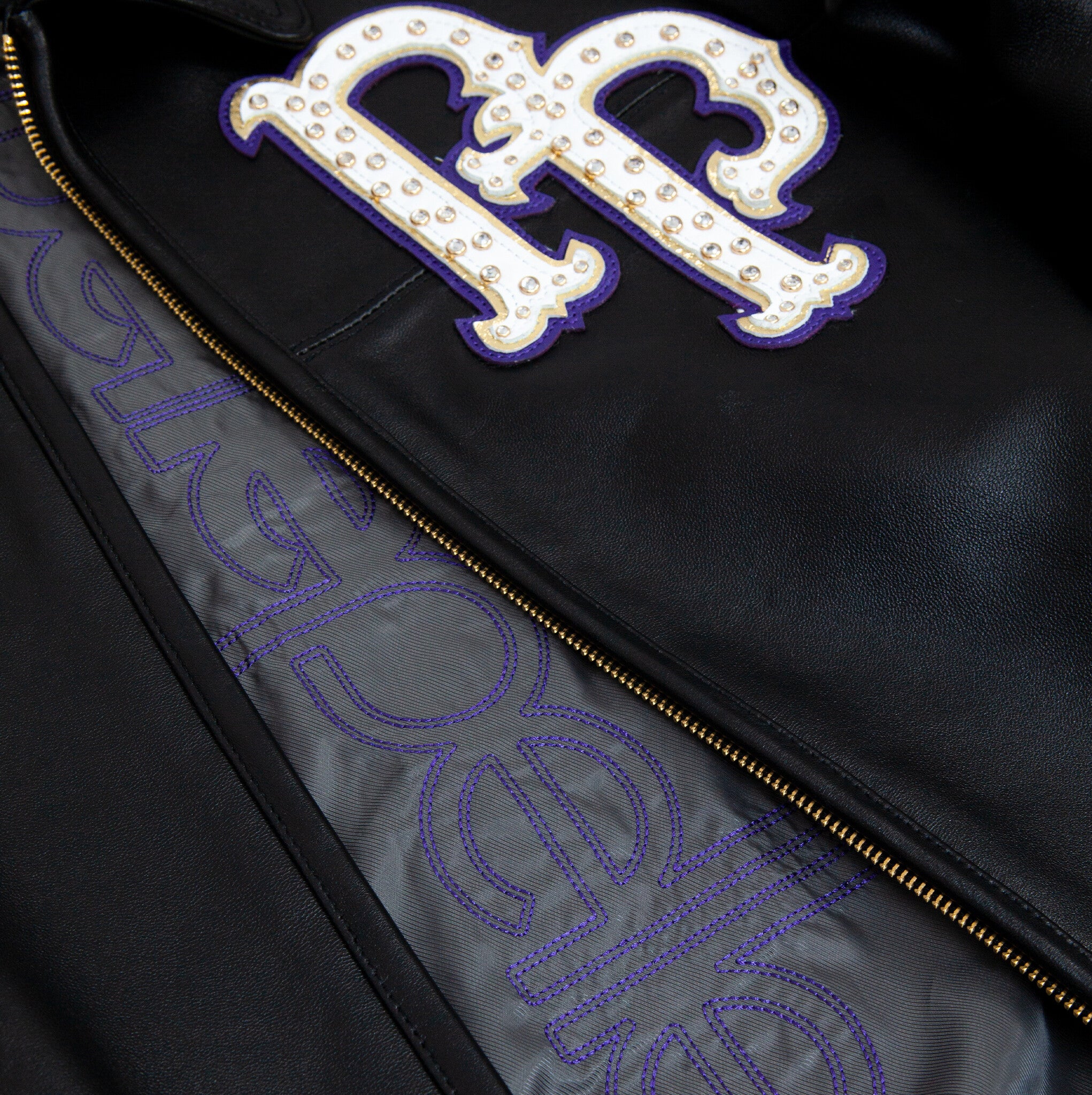 Pelle Pelle World Famous Jacket 'Black/Gold/Purple|325-37520-BGP