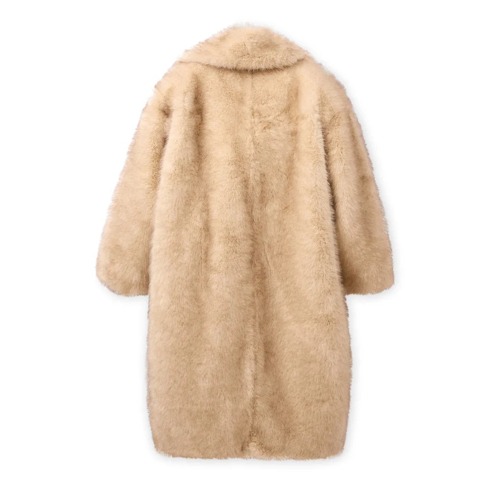 KidSuper Fur Oversized Long Coat