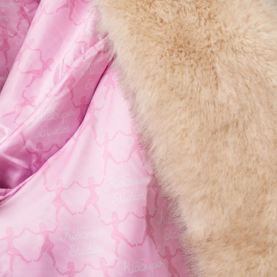 KidSuper Fur Oversized Long Coat