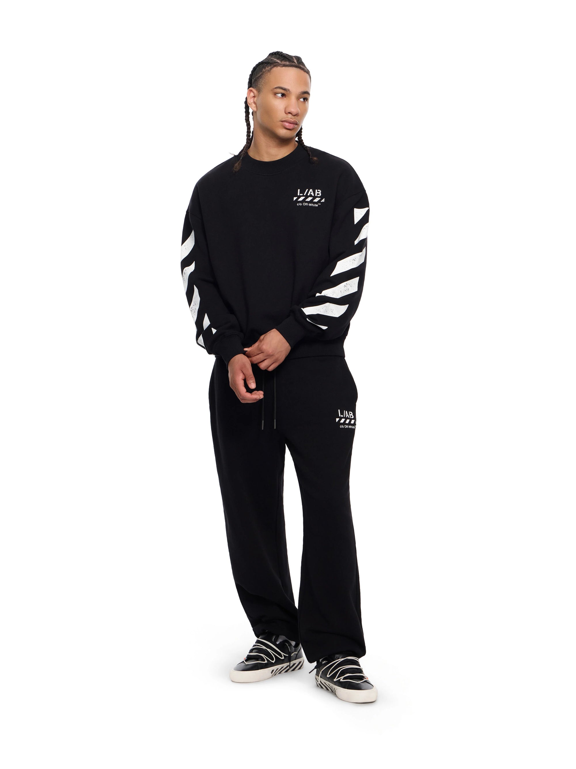 L/AB Diag Crew Neck Sweatshirt