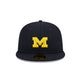 New Era 5950 Michigan Wolverines Side Script Fitted Hat