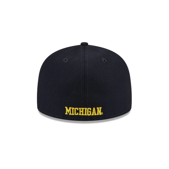 New Era 5950 Michigan Wolverines Side Script Fitted Hat