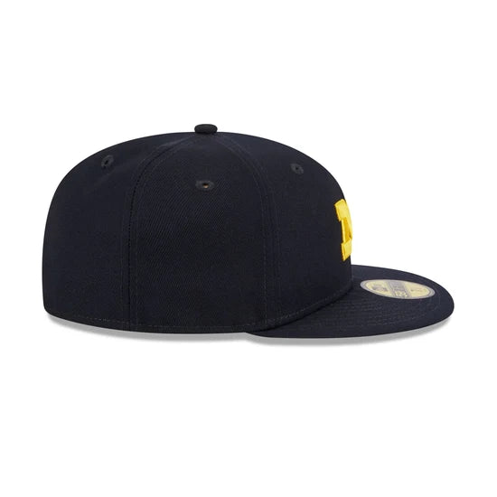 New Era 5950 Michigan Wolverines Side Script Fitted Hat
