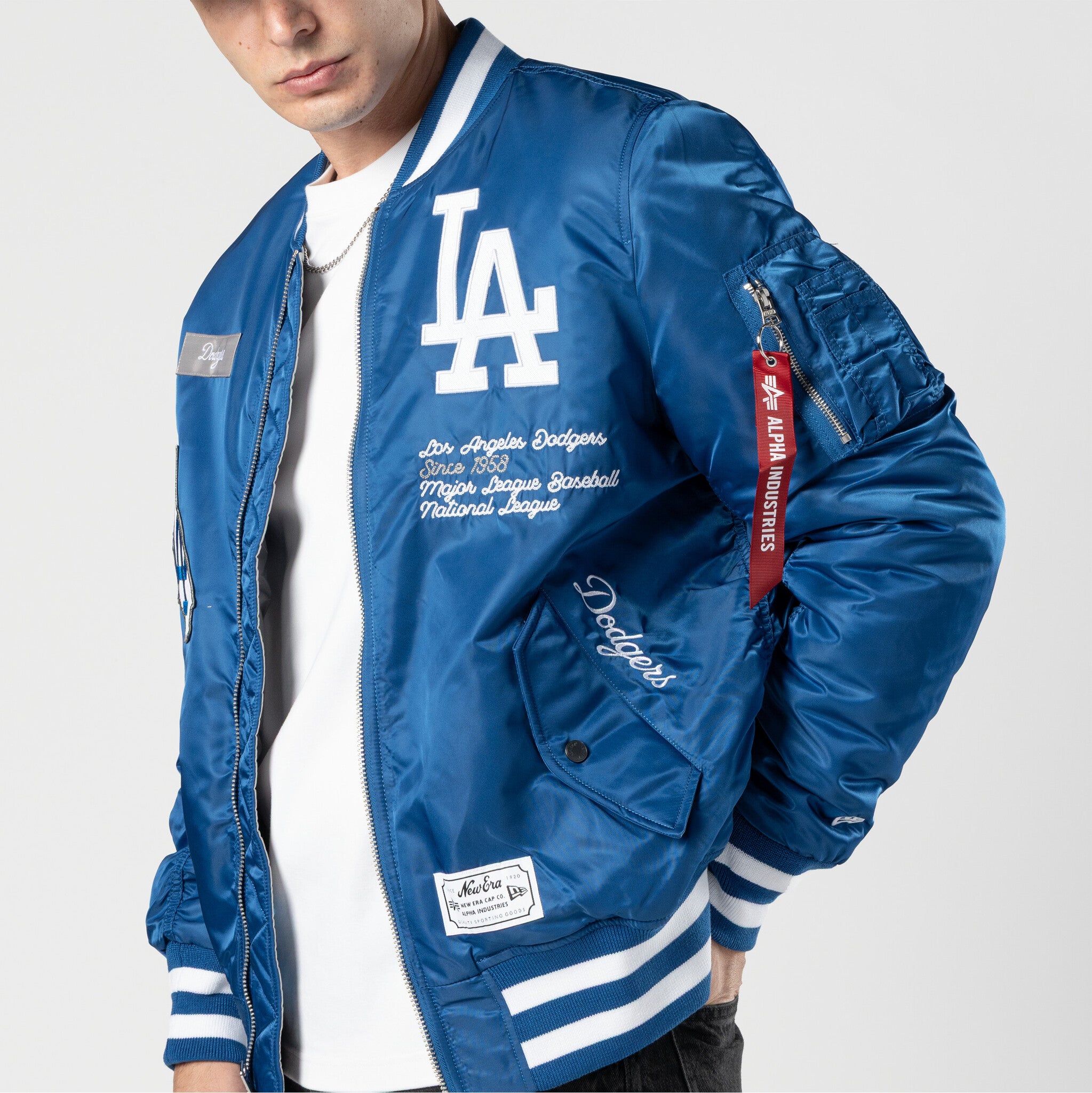 New Era Los Angeles Dodgers Alpha Jacket 'Blue/White|60684055|TF
