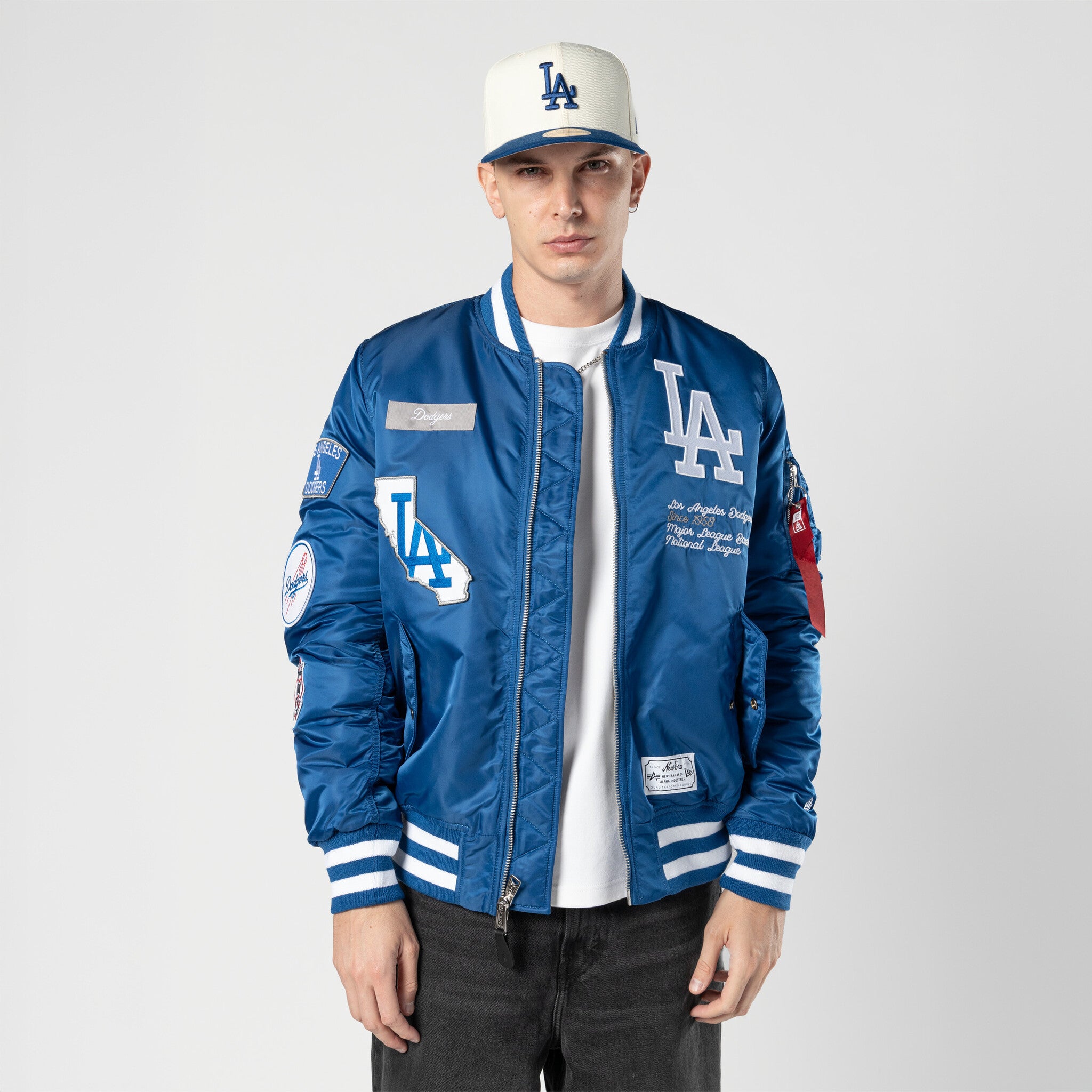 New Era Los Angeles Dodgers Alpha Jacket 'Blue/White|60684055|TF
