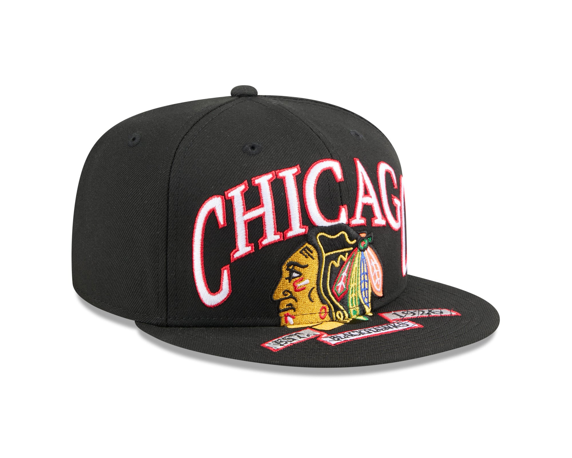 New Era 5950 Chicago Blackhawks Oversized Fitted Hat 