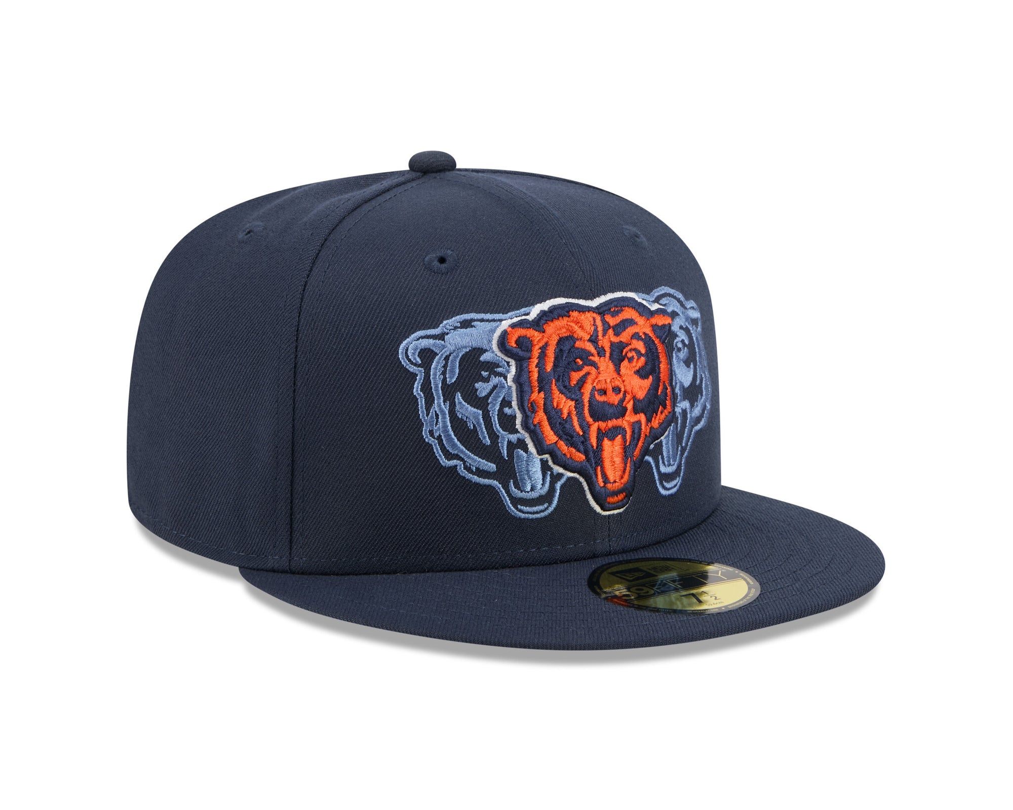 New Era 5950 Chicago Bears Tri Hit Fitted Hat