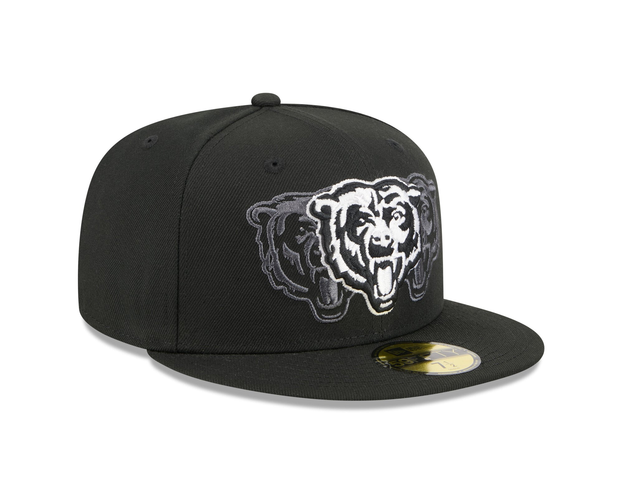 New Era 5950 Chicago Bears Tri Hit Fitted Hat