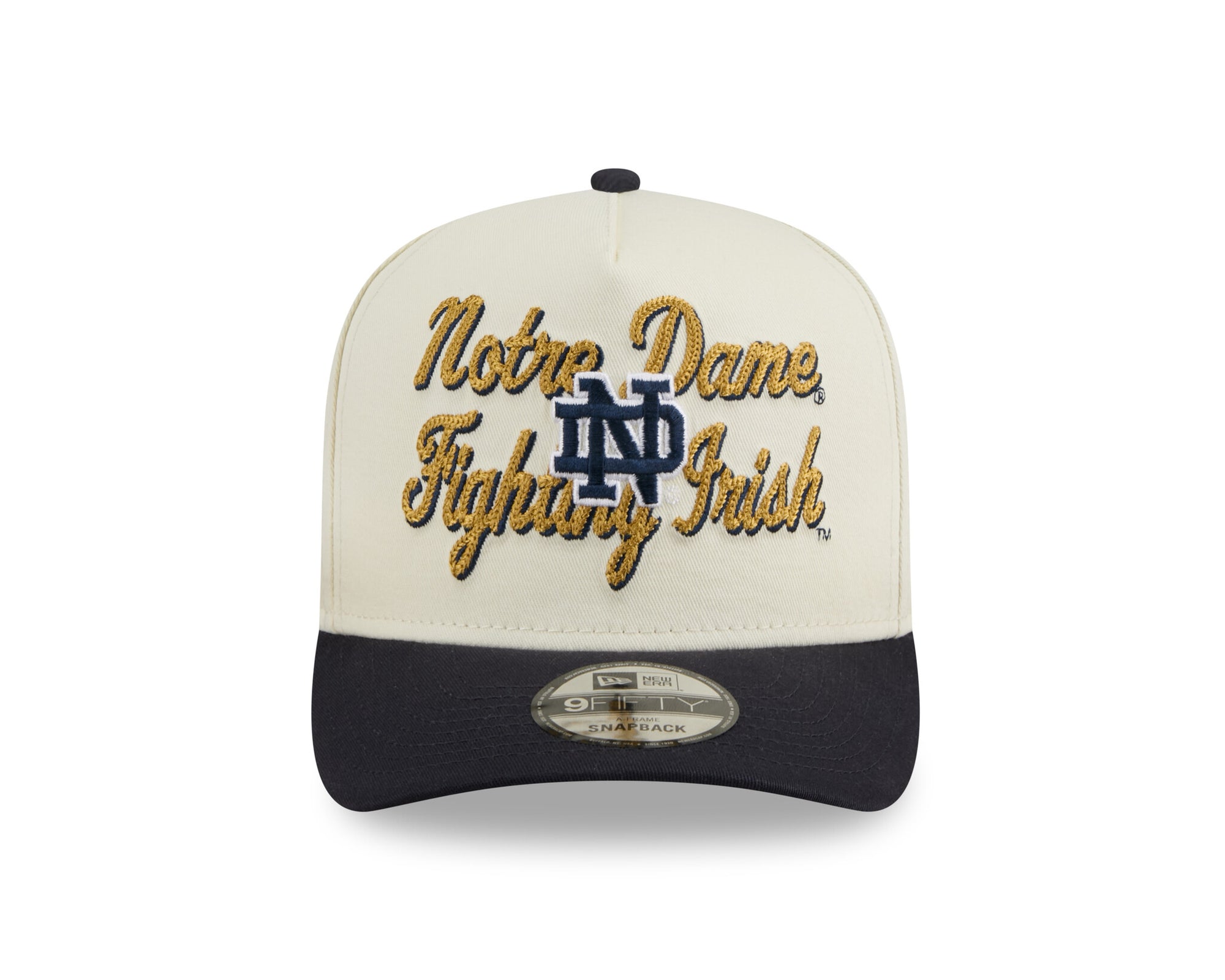 New Era 950 A-Frame Notre Dame Fighting Irish Chainstich Snapback Hat 