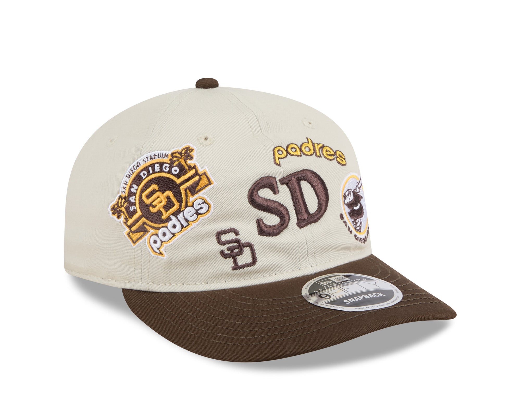 New Era 950 Retro Crown San Diego Padres Snapback Hat 