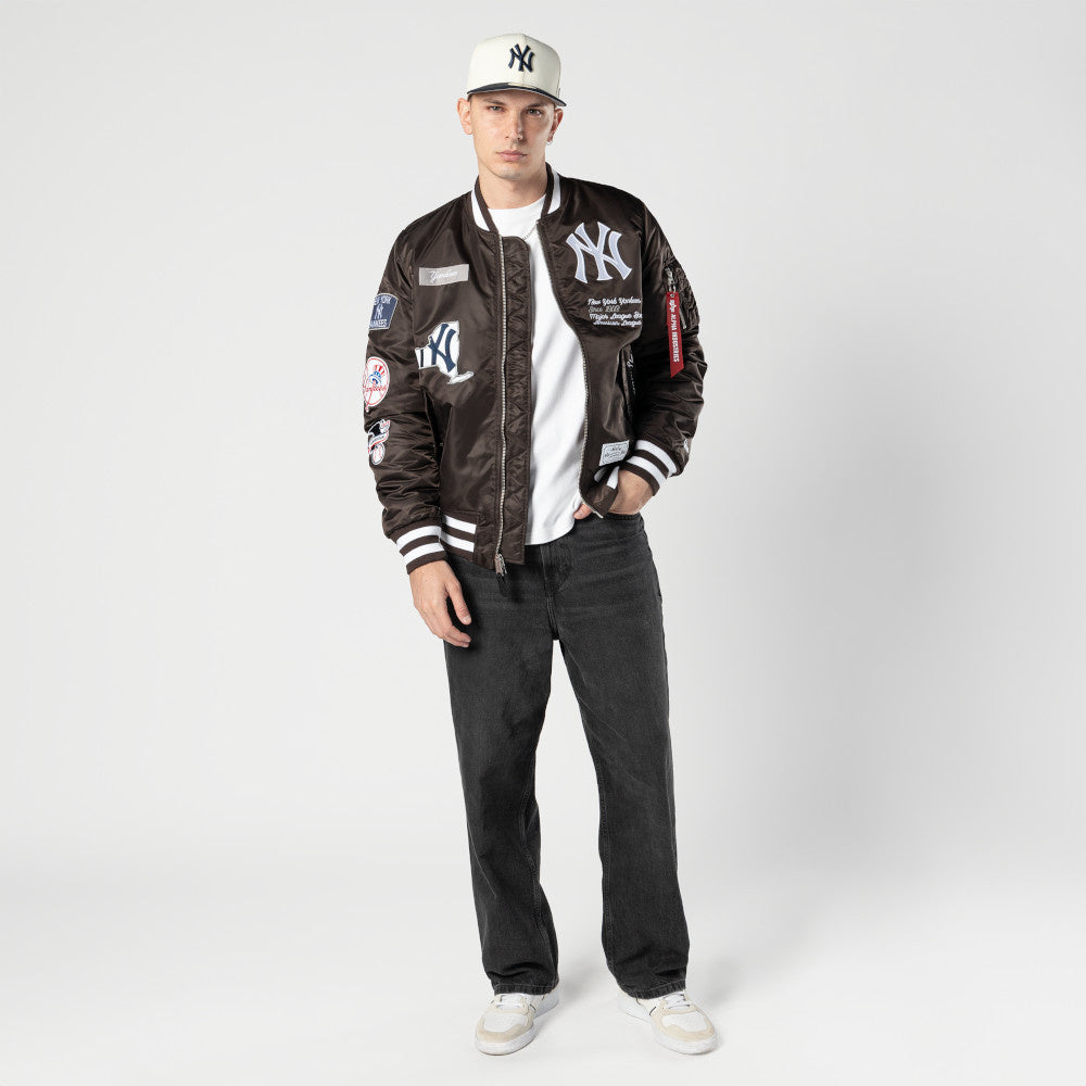 New Era New York Yankees Alpha Jacket 'Brown/White|60747971|TF