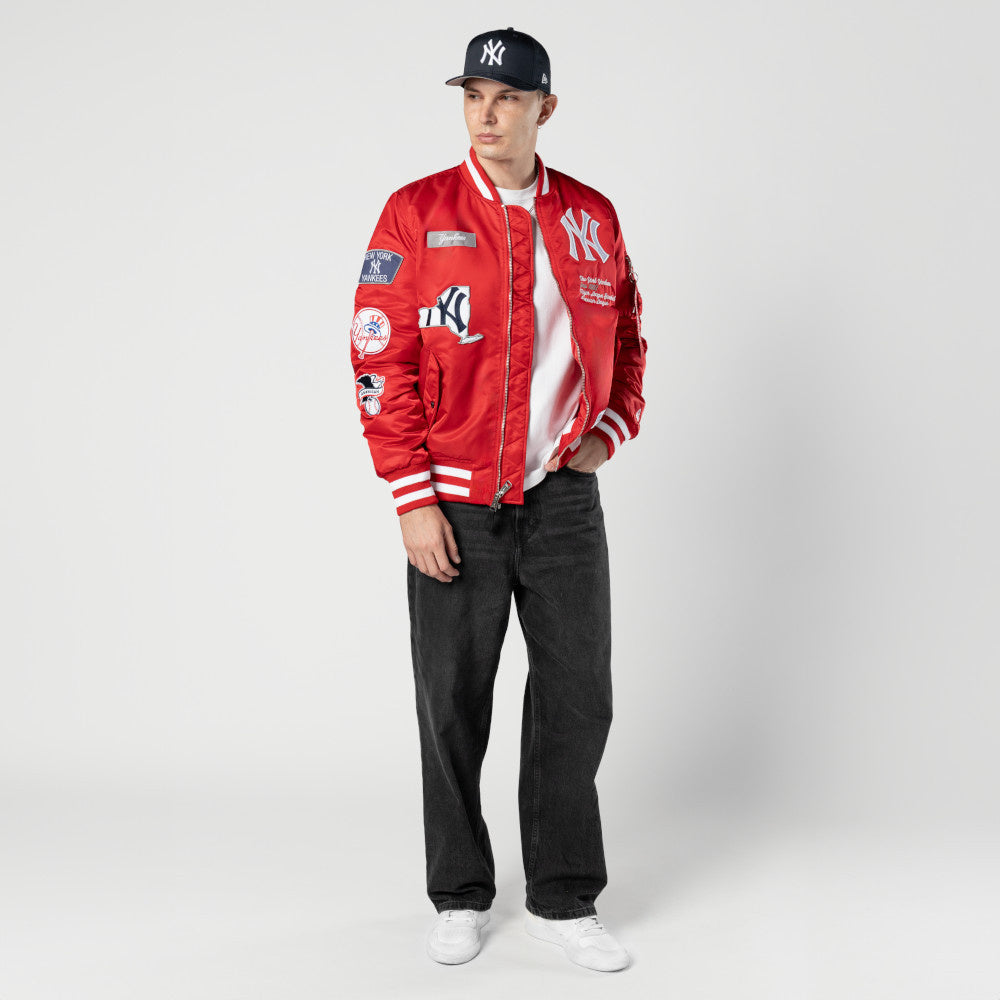 New Era New York Yankees Alpha Jacket 'Scarlet/White|60747972|TF