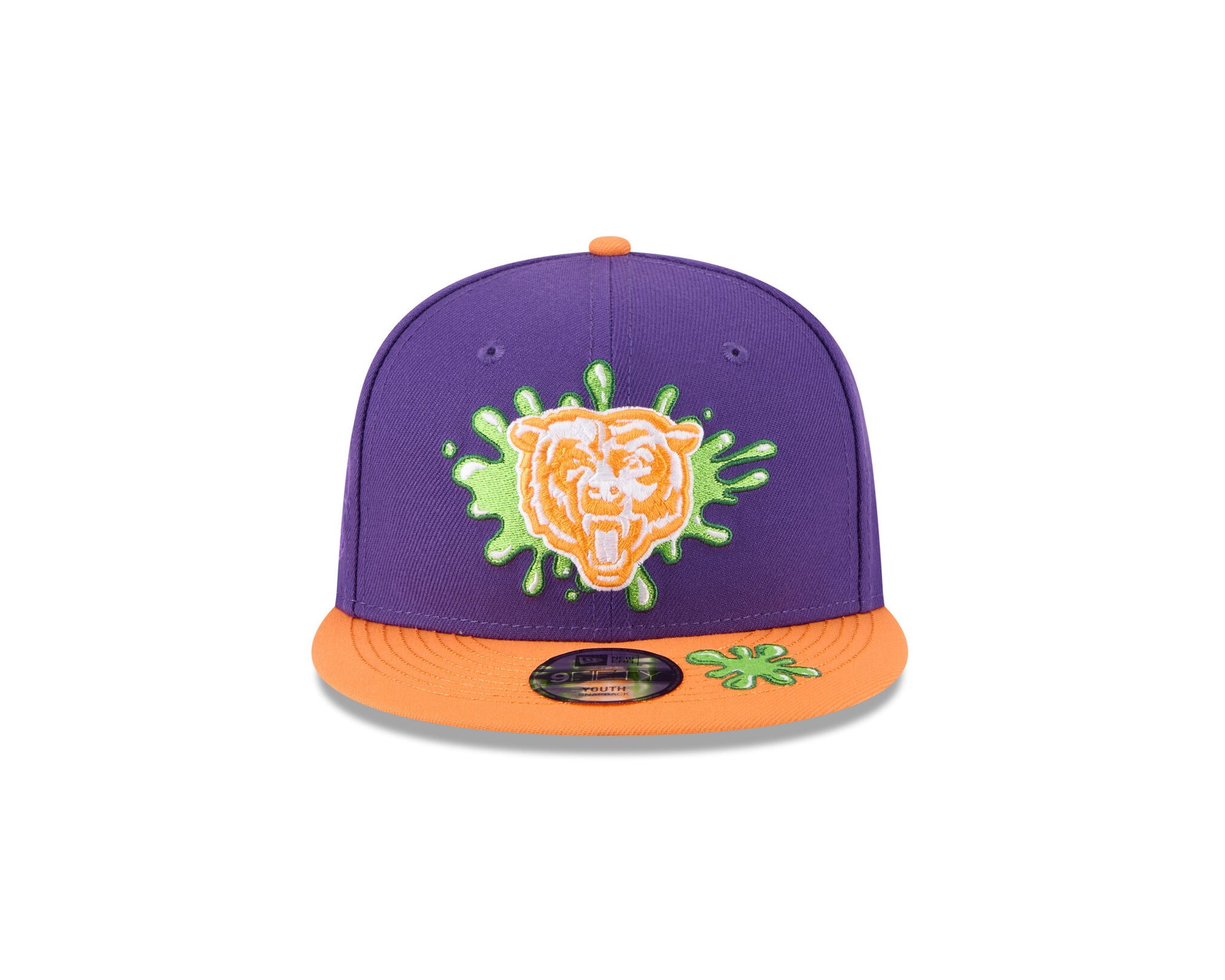 Kids New Era x Nickelodeon 950 NFL Chicago Bears Slime Snapback Hat 