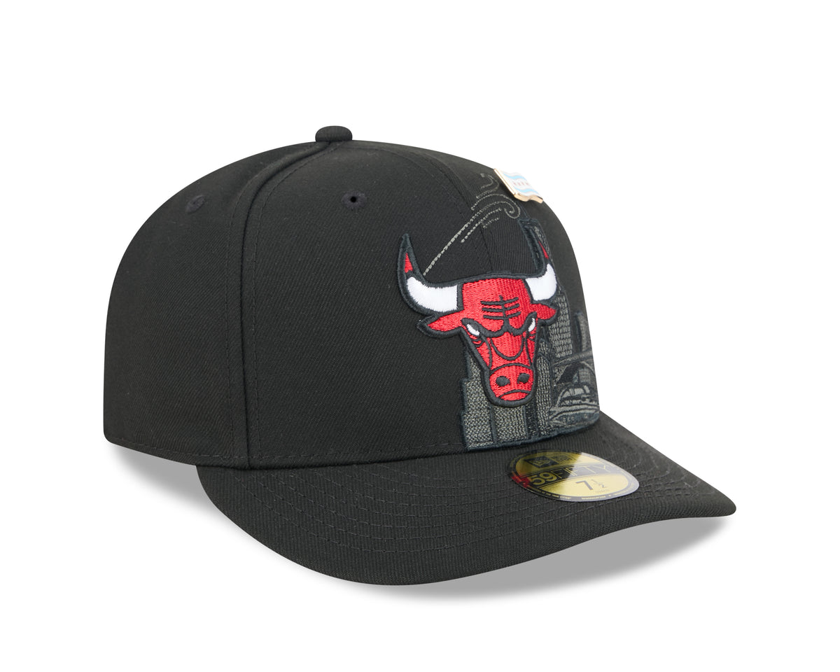 New Era 5950 Pinch Crown Chicago Bulls Injection Fitted Hat