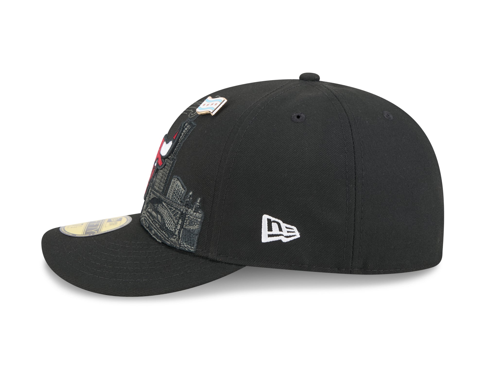 New Era 5950 Pinch Crown Chicago Bulls Injection Fitted Hat
