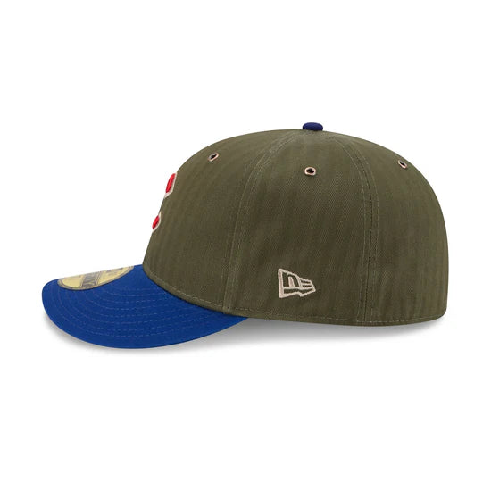 New Era x Three Looms 5950 Pinched Crown Chicago Cubs American Herringbone Fitted Hat