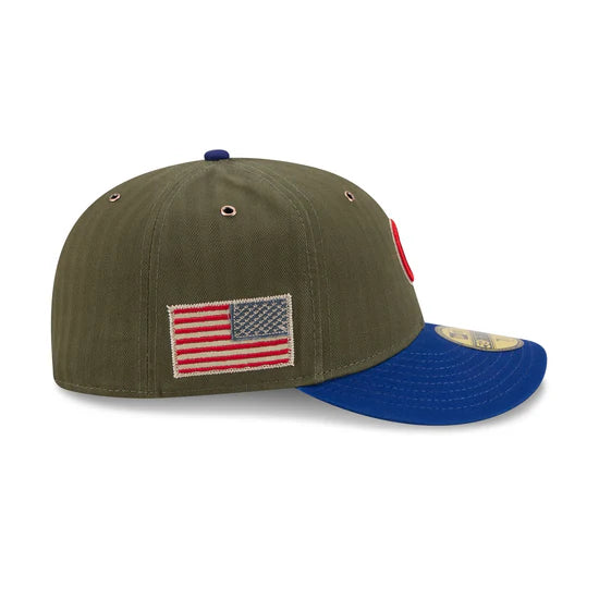 New Era x Three Looms 5950 Pinched Crown Chicago Cubs American Herringbone Fitted Hat