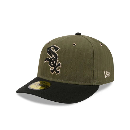 New Era x Three Looms 5950 Pinched Crown Chicago White Sox American Herringbone Fitted Hat