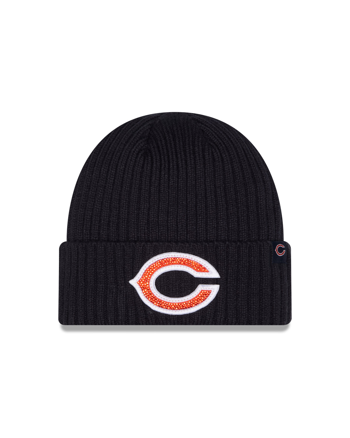 New Era Chicago Bears Rhinestone Badge Knit Beanie