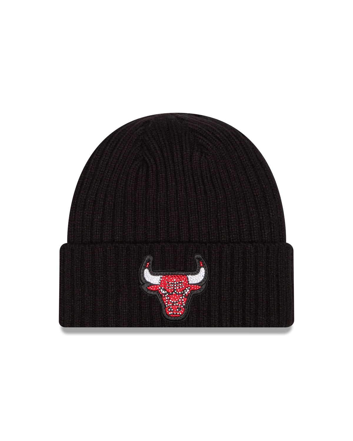 New Era Chicago Bulls Rhinestone Badge Knit Beanie