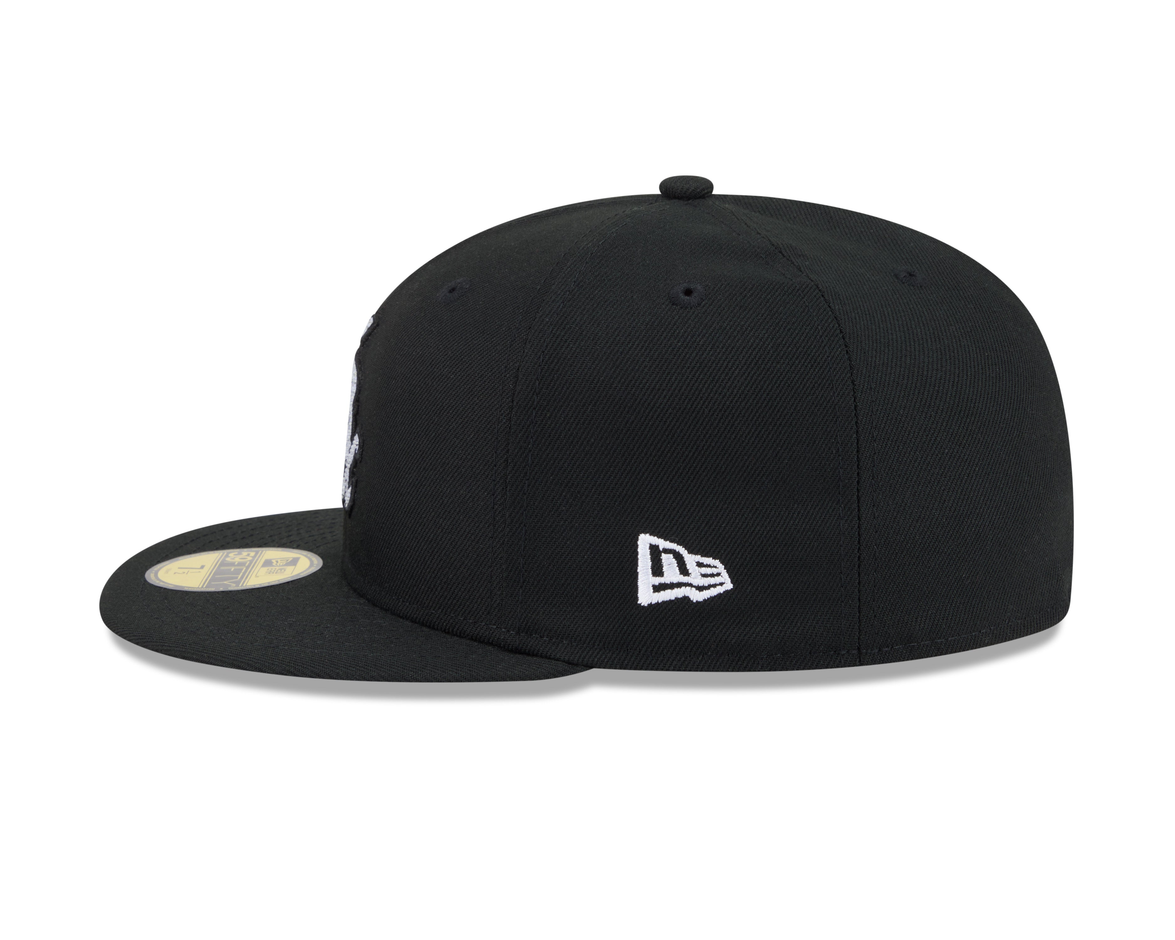 New Era 5950 Chicago White Sox Rhinestone Badge Fitted Hat 'Black