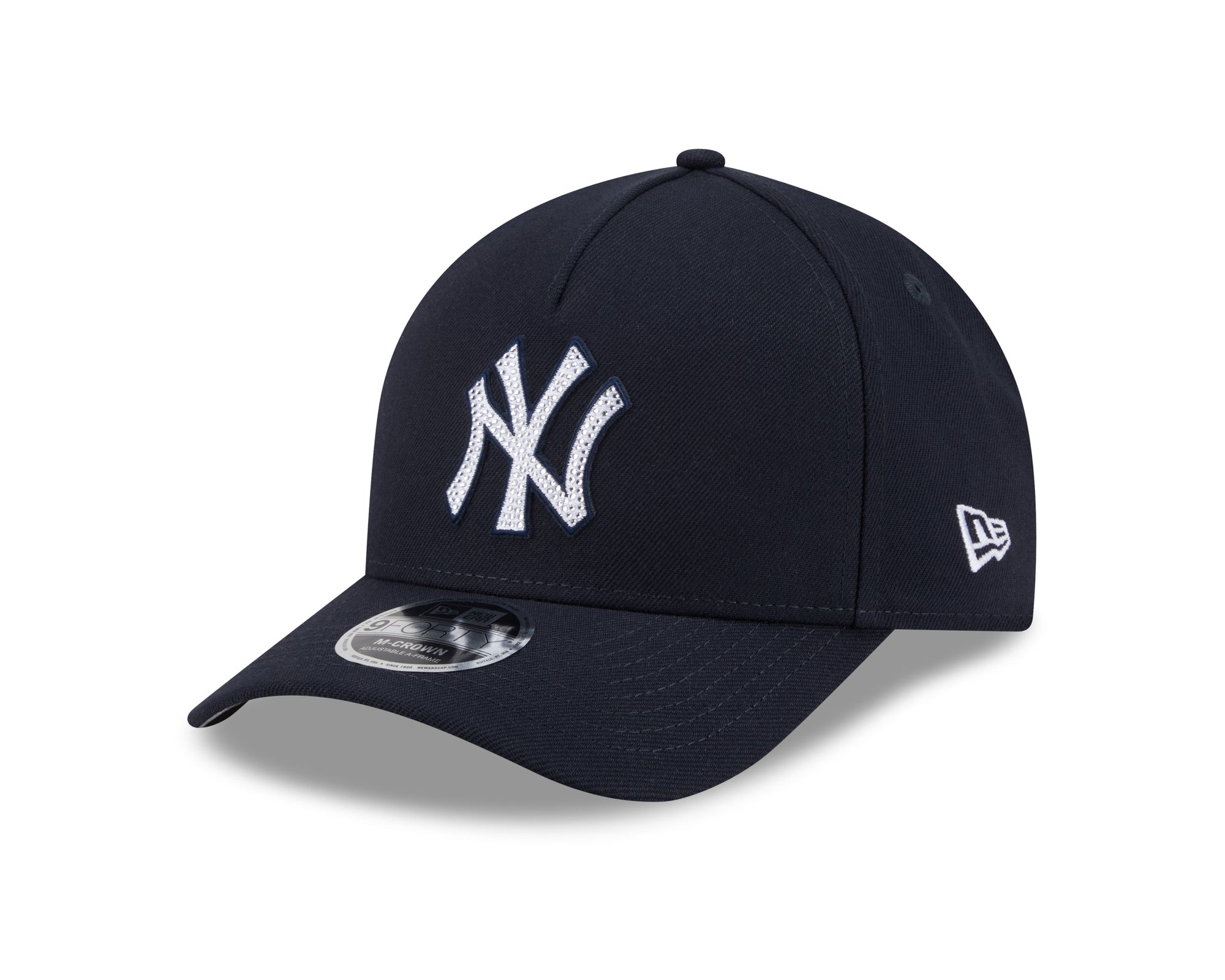 New Era 940 A Frame M Crown New York Yankees Rhinestone Patch Snapback Hat