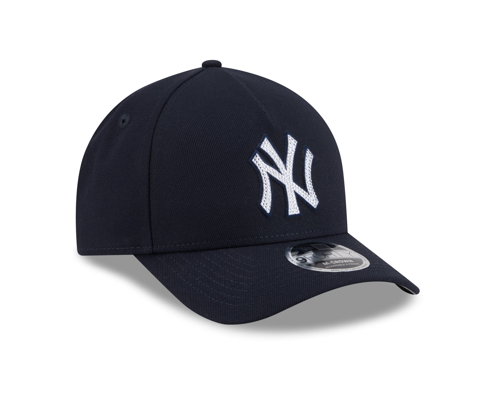 New Era 940 A Frame M Crown New York Yankees Rhinestone Patch Snapback Hat