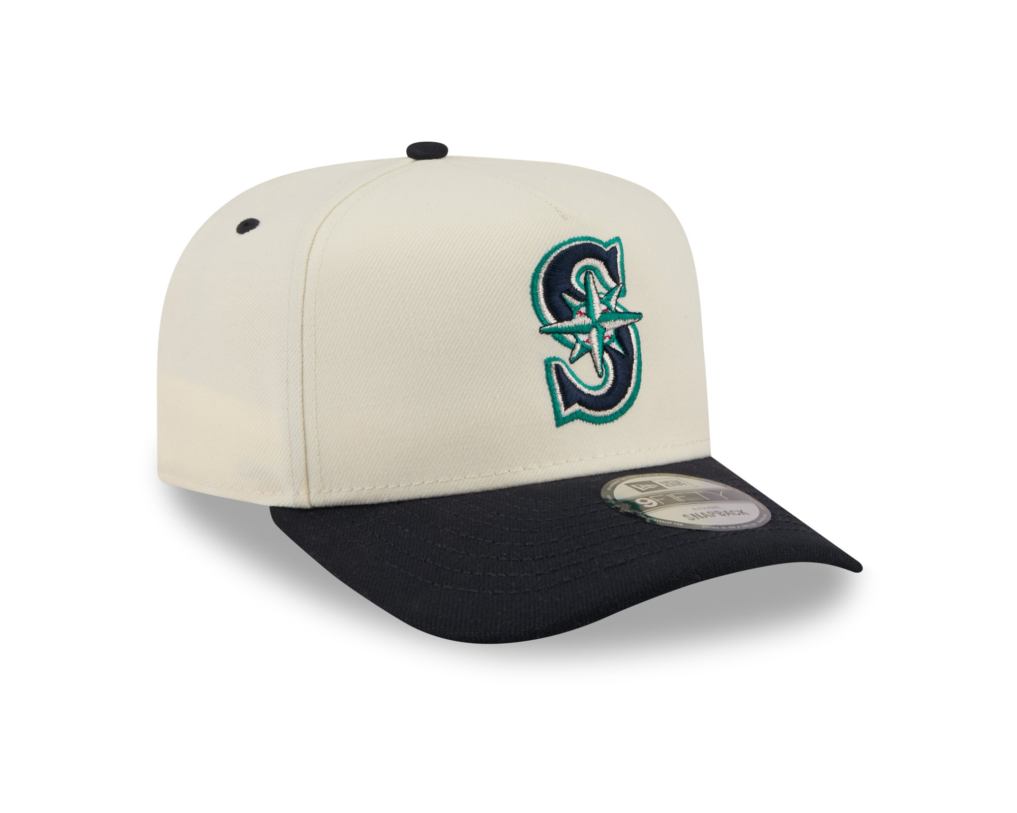 New Era 950 A Frame Seattle Mariners Rear Graphic Snapback Hat