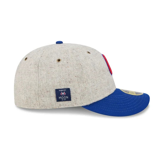 New Era x Moon 5950 Retro Crown Chicago Cubs Herringbone Fitted Hat