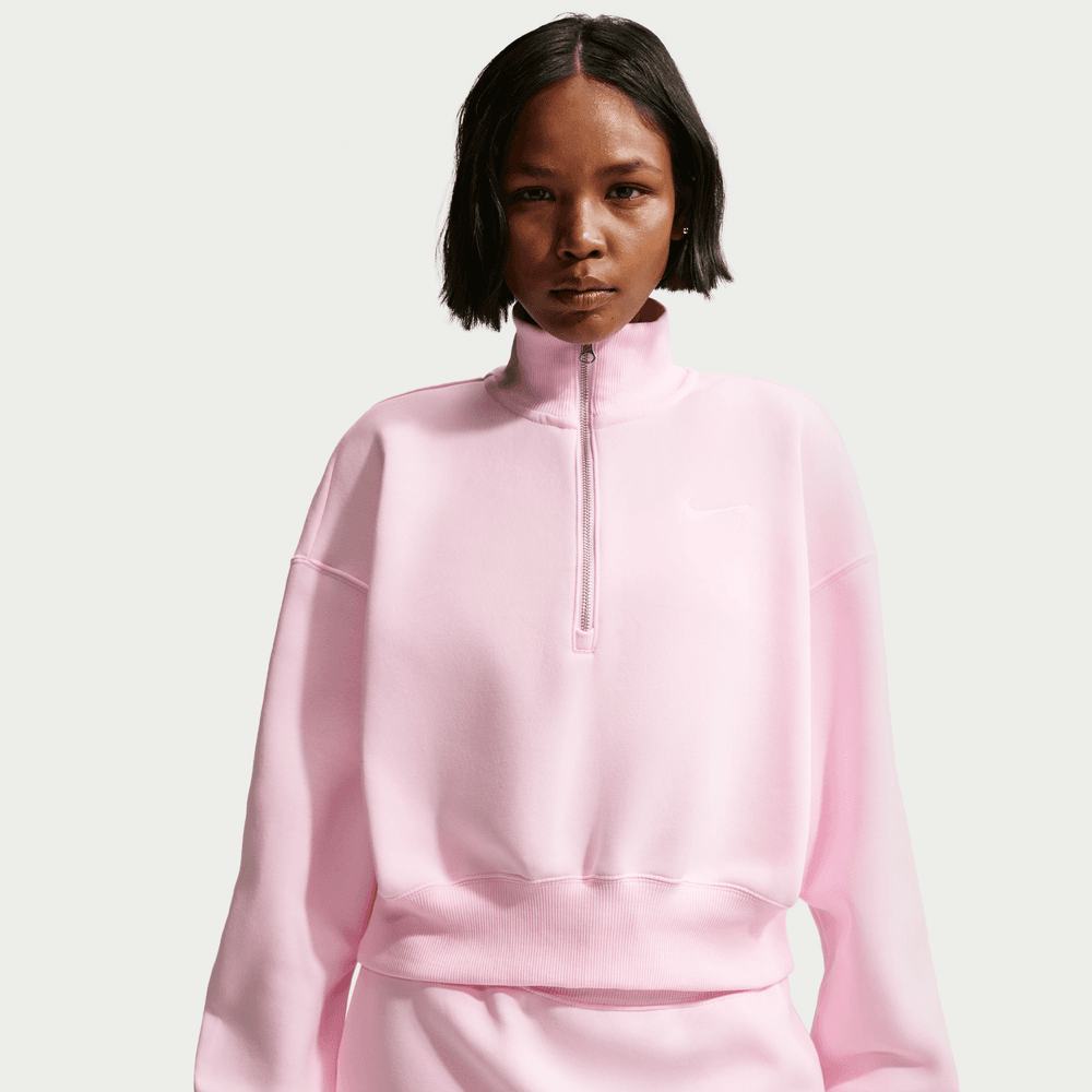 Wmns Nike Sportswear Phoenix Fleece 1/4-Zip Cropped Sweatshirt