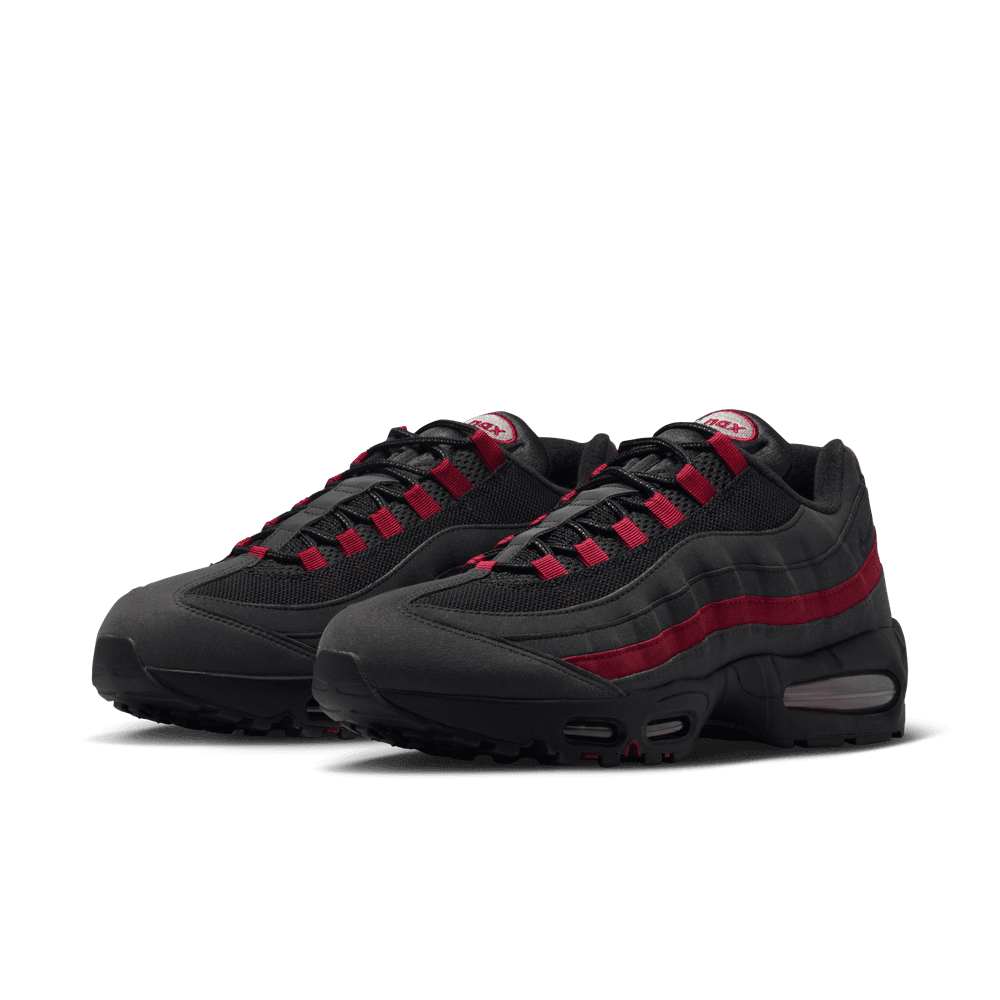Nike Air Max 95 OG 'Black/Black-Team Crimson-Wolf Grey' |HM4740