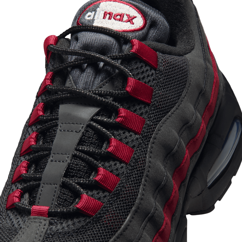 Nike Air Max 95 OG 'Black/Black-Team Crimson-Wolf Grey' |HM4740
