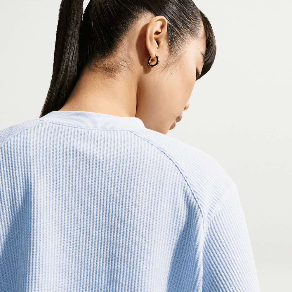Wmns Nike Sportswear Chill Waffle Oversized Henley Long-Sleeve Top