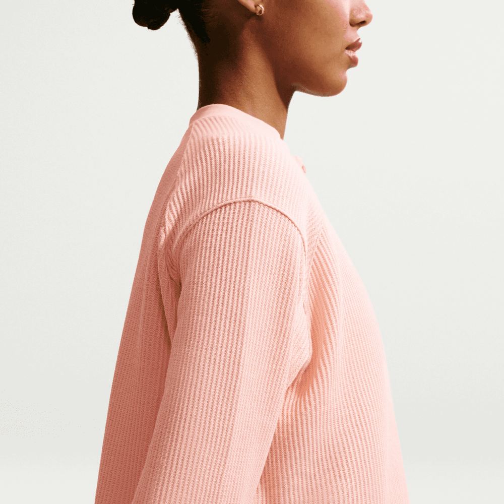Wmns Nike Sportswear Chill Waffle Oversized Henley Long-Sleeve Top