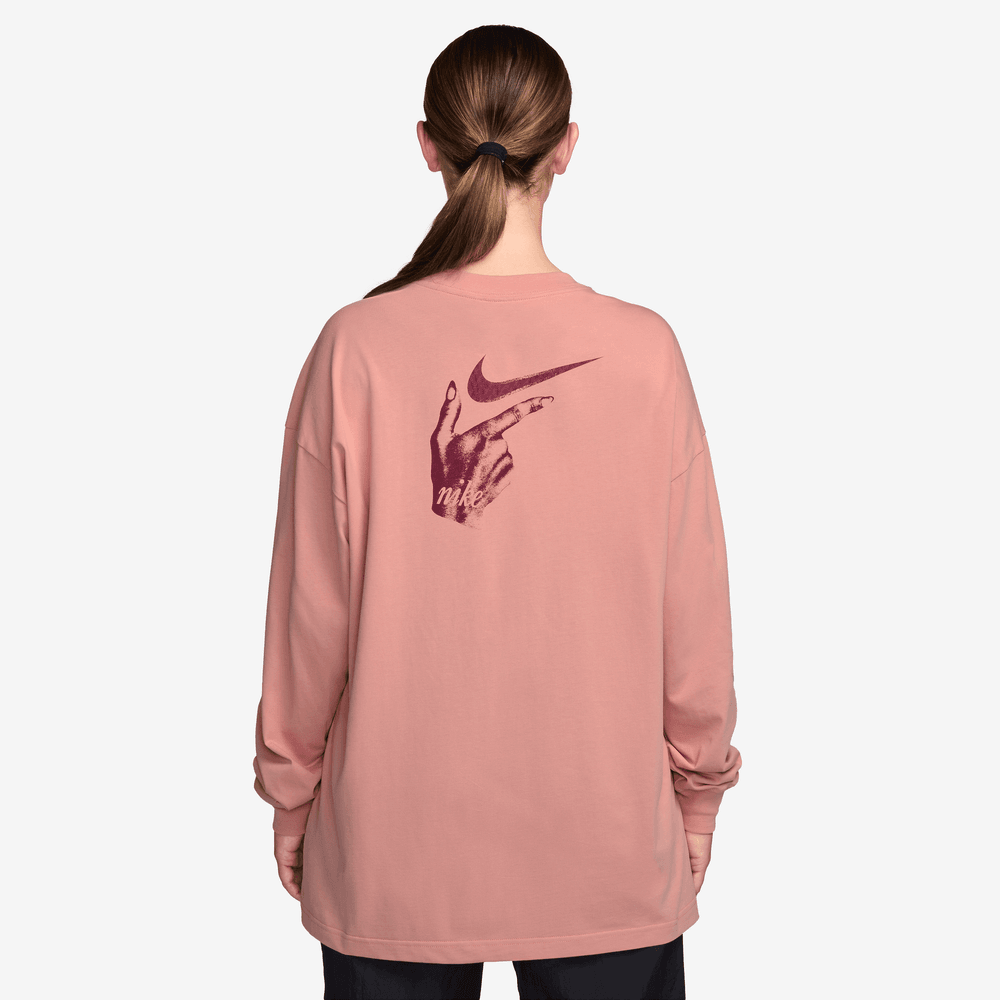 Wmns Nike Sportswear Oversized Long Sleeve VDAY Tee