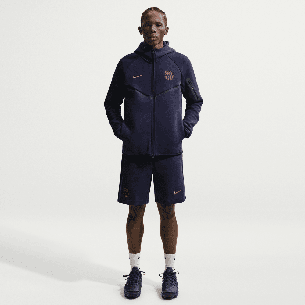 Nike FC Barcelona Tech Fleece Windrunner Soccer Full-Zip Hoodie