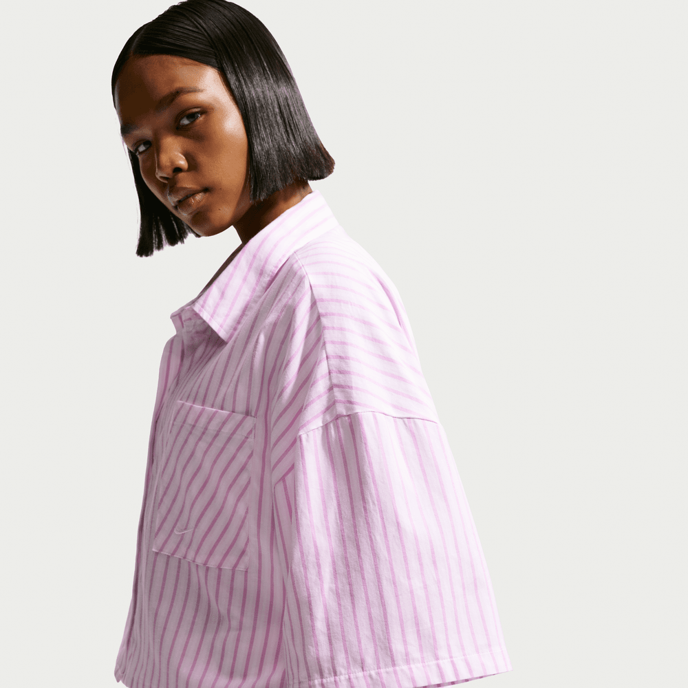 Wmns Nike Sportswear Chill Poplin Oversized Short-Sleeve Top