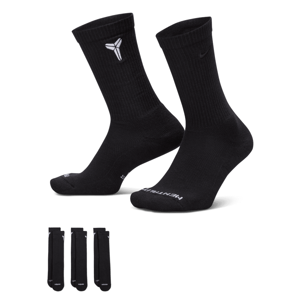 Nike Everyday Elevated "Kobe" Crew Socks (3 Pairs)