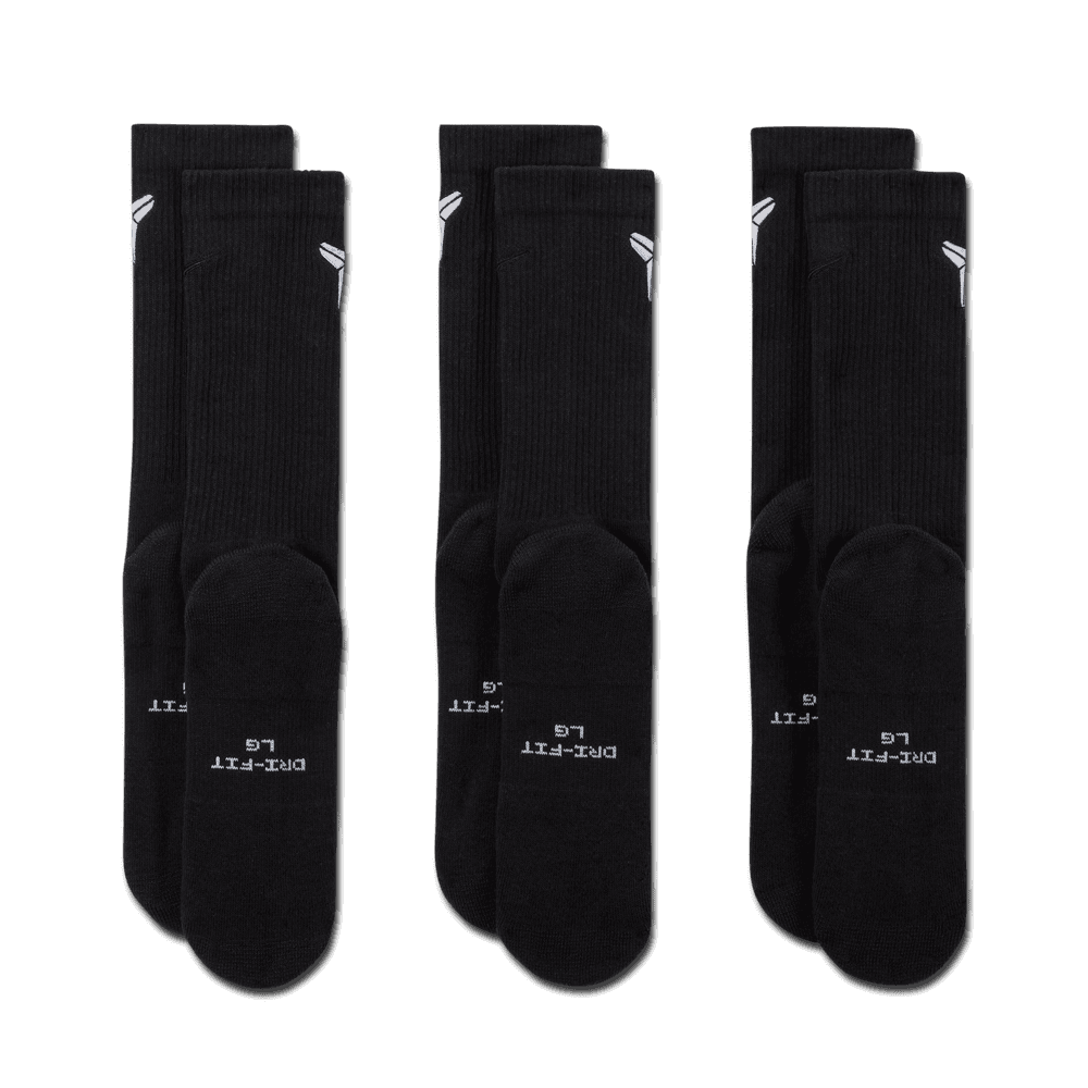 Nike Everyday Elevated "Kobe" Crew Socks (3 Pairs)