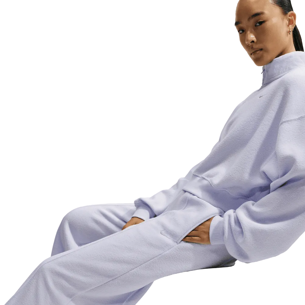 Wmns Nike Studio Fleece Plush Mid-Rise Wide-Leg Pants