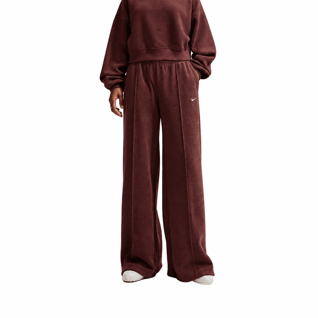 Wmns Nike Studio Fleece Plush Mid-Rise Wide-Leg Pants