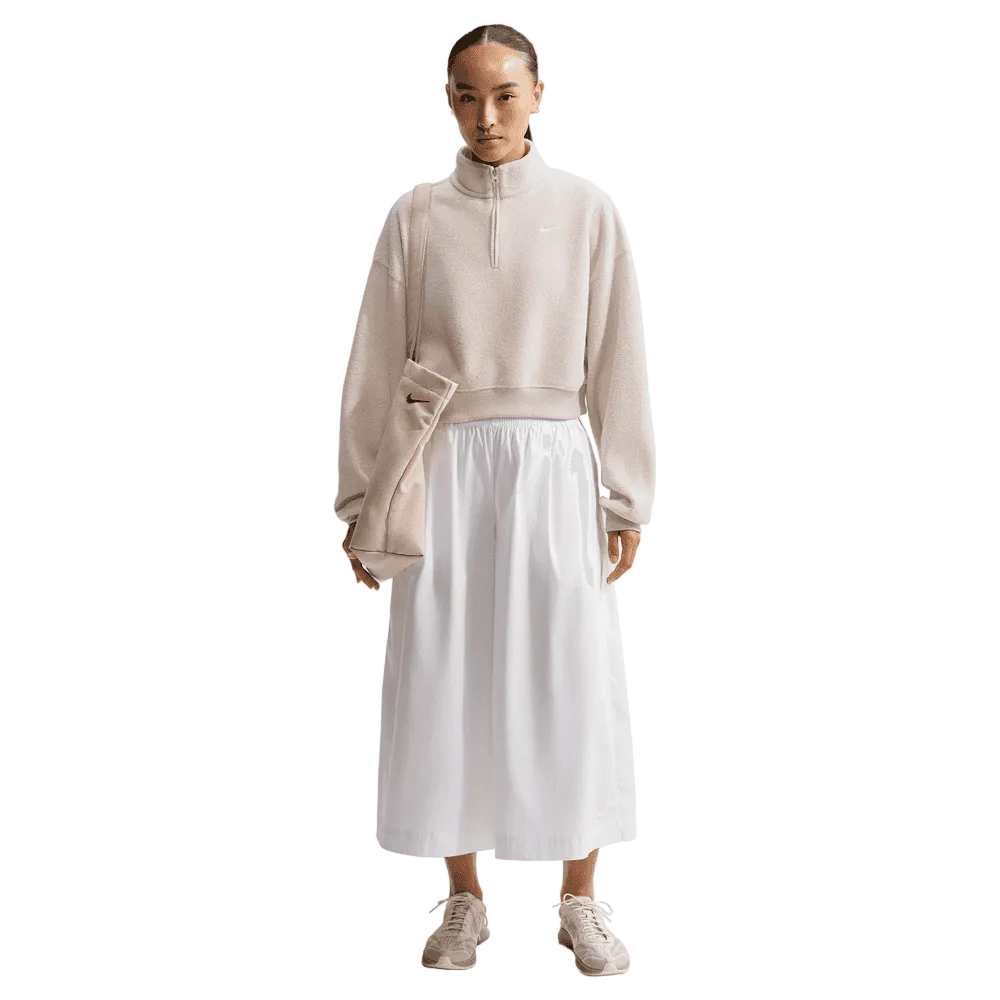 Wmns Nike Studio Fleece Plush Oversized Quarter-Zip Cropped Top