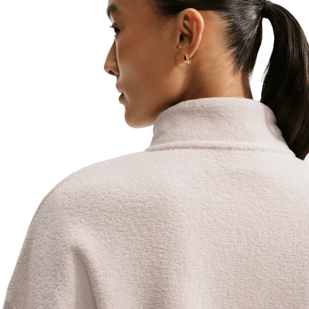 Wmns Nike Studio Fleece Plush Oversized Quarter-Zip Cropped Top