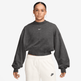 Wmns Nike Studio Fleece Cropped Crew-Neck Sweatshirt