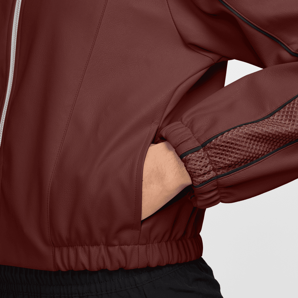 Wmns Nike Sportswear Faux Leather Track Jacket